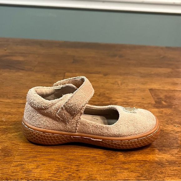Livie & Luca pink champagne bird suede mary Jane’s size 5 - Picture 4 of 8